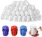 100 Pcs Halloween Foam Skulls White Halloween Skull Foam Skeleton Craft 3 x 2.4 x 1.8 Inches Balls Skeleton Head for DIY Wall Home Project Decorations